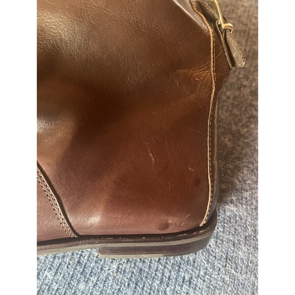 Enzo Angiolini Boots Vintage Brown Size 8 1/2 Knee High Leather Riding Boot - Picture 8 of 11